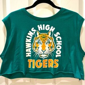 Stranger Things Hawkins High School crop top size medium
